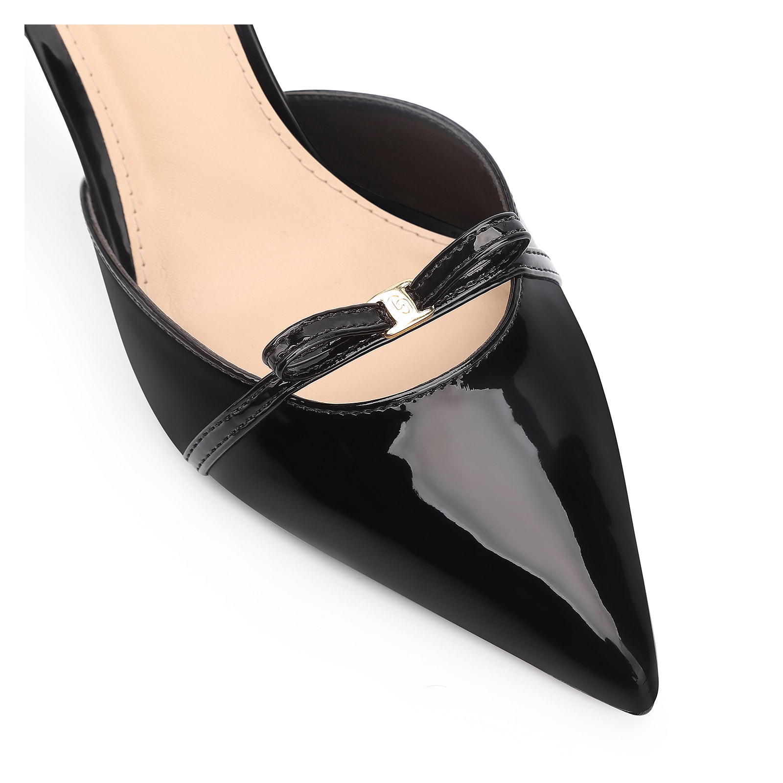 Scarpin Laço Verniz Preto