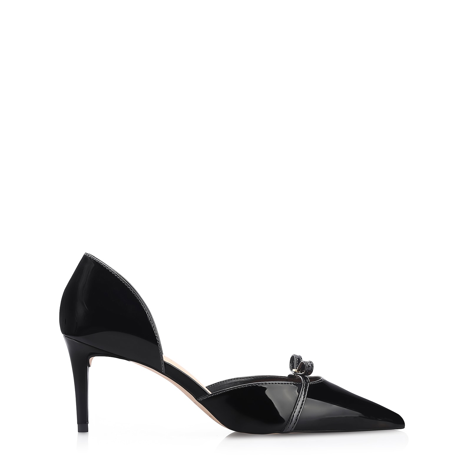 Scarpin Laço Verniz Preto