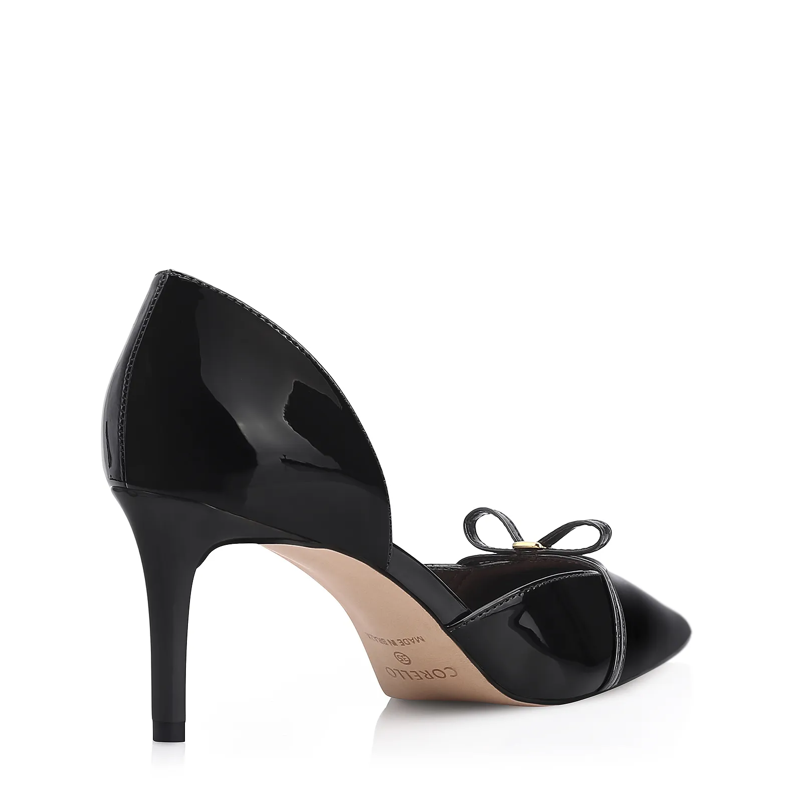 Scarpin Laço Verniz Preto