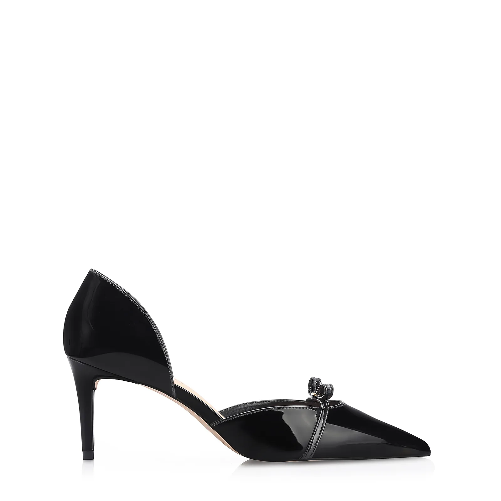 Scarpin Laço Verniz Preto