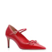 Scarpin Laço Verniz Vermelho - imagem 1