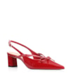 Scarpin Laço Verniz Vermelho - imagem 1