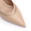 Scarpin Laser Cut Couro Bege - imagem 6
