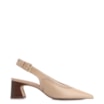 Scarpin Laser Cut Couro Bege - imagem 2
