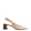 Scarpin Laser Cut Couro Bege - imagem 2