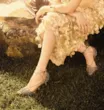 Scarpin Macramê Alt Dourado - imagem 2