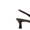 Scarpin Marrom Escuro Salto Baixo Couro Slingback Maxi Laço - imagem 8