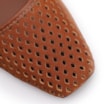 Scarpin Marrom Salto Bloco Médio Couro Nobuck Slingback Perfuros - imagem 6