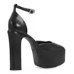Scarpin Meia Pata Couro Preto - imagem 4