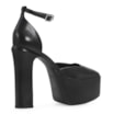 Scarpin Meia Pata Couro Preto - imagem 4