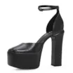 Scarpin Meia Pata Couro Preto - imagem 5