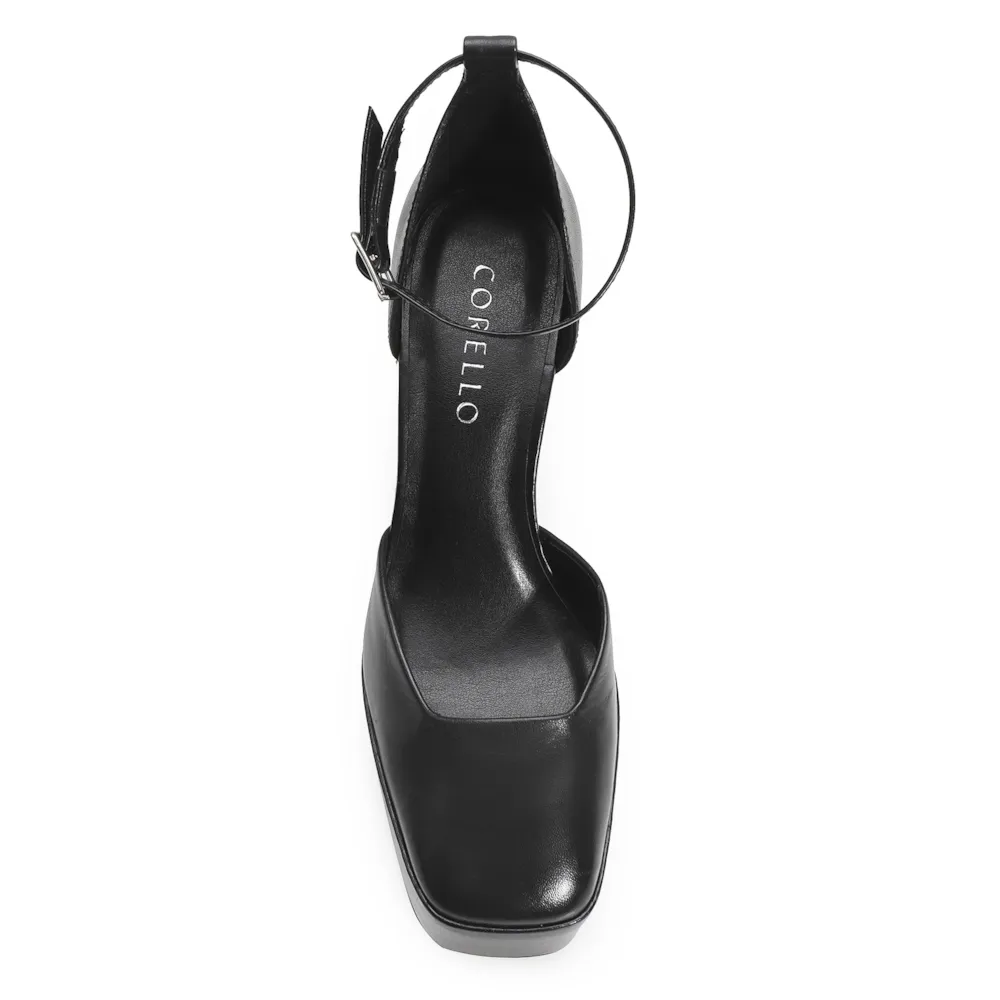 Scarpin Meia Pata Couro Preto - imagem 6