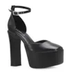 Scarpin Meia Pata Couro Preto - imagem 1