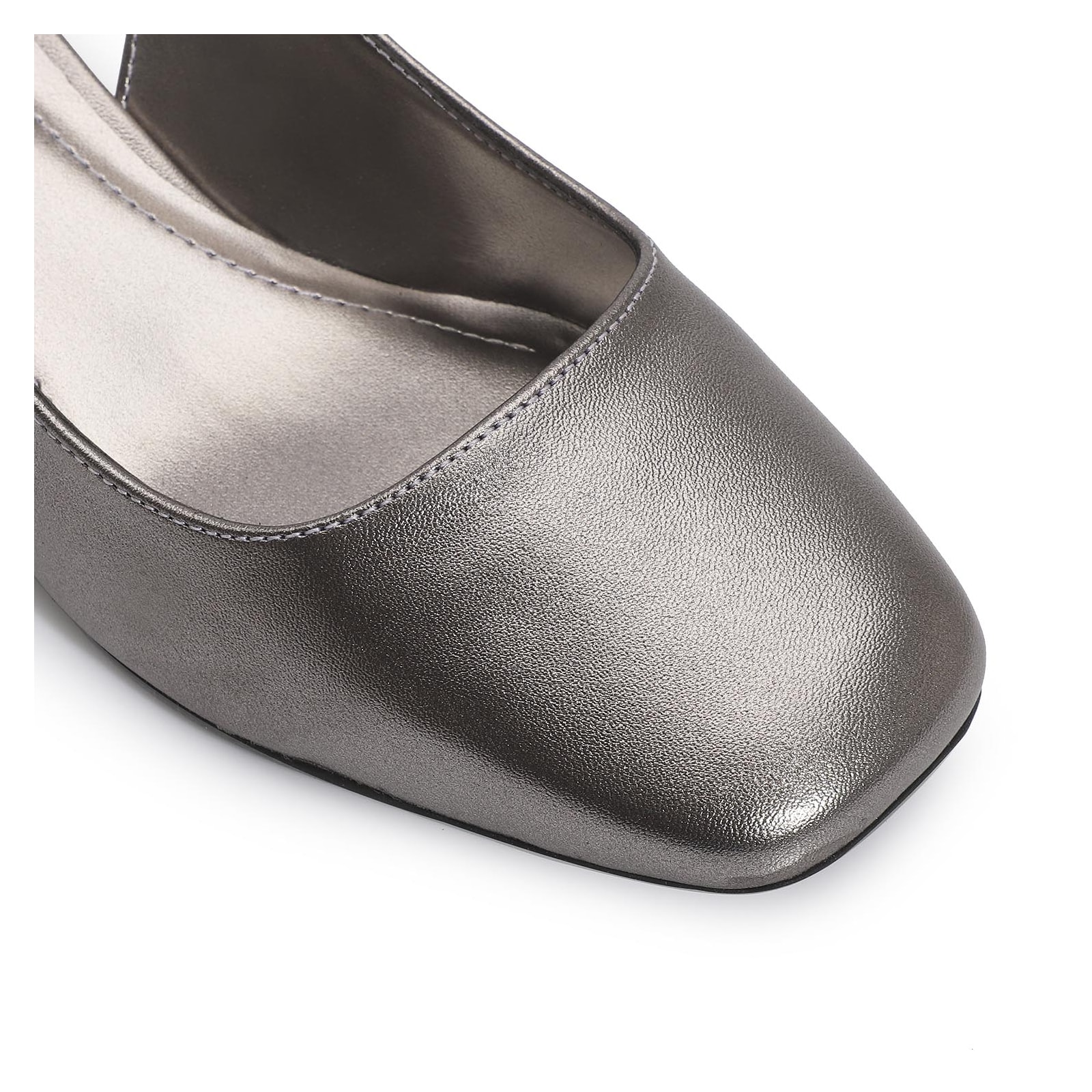 Scarpin Metalizado Prata