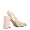 Scarpin Off White Salto Bloco Alto Alt Tramado Slingback - imagem 3