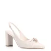 Scarpin Pedras Couro Off White - imagem 1