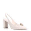 Scarpin Pedras Couro Off White - imagem 1
