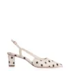 Scarpin Poá Couro Off White/Preto - imagem 3