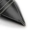 Scarpin Preto Salto Bloco Médio Couro Antique Bico Fino Pesponto - imagem 6