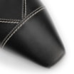 Scarpin Preto Salto Bloco Médio Couro Pesponto Slingback - imagem 6