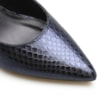 Scarpin Pump Cristal Couro Python Metálico Azul - imagem 5