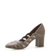Scarpin Recortes Couro Bege/Off White - imagem 4