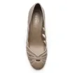 Scarpin Recortes Couro Bege/Off White - imagem 5