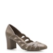 Scarpin Recortes Couro Bege/Off White - imagem 1
