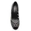 Scarpin Recortes Couro Preto/Off White - imagem 5