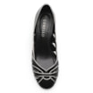 Scarpin Recortes Couro Preto/Off White - imagem 5