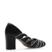 Scarpin Recortes Couro Preto/Off White - imagem 3