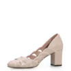 Scarpin Recortes Couro Rosado/Branco - imagem 4