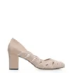 Scarpin Recortes Couro Rosado/Branco - imagem 2