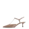 Scarpin Salto Kitten Couro Bege - imagem 4
