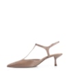 Scarpin Salto Kitten Couro Bege - imagem 4