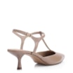 Scarpin Salto Kitten Couro Bege - imagem 3