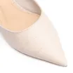 Scarpin Salto Kitten Couro Croco Off White - imagem 6