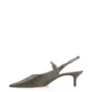 Scarpin Salto Kitten Couro Croco Verde - imagem 4