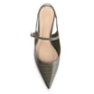 Scarpin Salto Kitten Couro Croco Verde - imagem 5