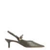 Scarpin Salto Kitten Couro Croco Verde - imagem 2