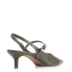 Scarpin Salto Kitten Couro Croco Verde - imagem 3