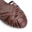 Scarpin Salto Kitten Couro Marrom - imagem 6