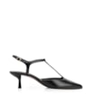 Scarpin Salto Kitten Couro Preto - imagem 2