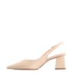 Scarpin Slingback Couro Bege - imagem 4