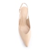 Scarpin Slingback Couro Bege - imagem 5
