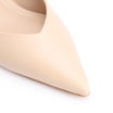 Scarpin Slingback Couro Bege - imagem 6