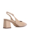 Scarpin Slingback Couro Lezard Bege - imagem 4