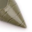 Scarpin Slingback Verde Salto Bloco Médio Couro Crocobico Fino Slingback - imagem 6