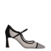 Scarpin Tela/Alt Nobuck Preto - imagem 3