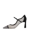 Scarpin Tela/Alt Nobuck Preto - imagem 5